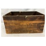 Wooden Storage Crate Marked ‘John Dewar & Sons Ltd’, 17in by 12in