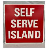  24-Inch ‘Self Serve Island’ Metal Sign