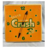 16-Inch Orange Crush Advertising Clock