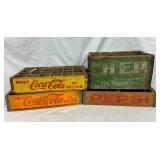 COKE/PEPSI/NEHI WOODEN CRATES 