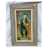 OIL ON CANVAS CLOWN - BY BEATRICE ZERWEKH 
