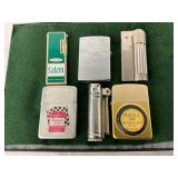 Vintage Advertising and Plain Metal Lighters