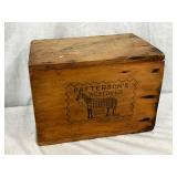 Patterson’s Westover Wooden Tobacco Crate with Manufacturer’s Marking