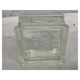 Pittsburgh Corning Glass Block Bank, 3 1/2 Inches
