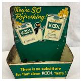 Vintage Kool Cigarettes Metal Retail Display Holder, 7in x 8 1/2in