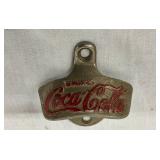 Vintage Cast Metal Coca-Cola Wall-Mounted Bottle Opener