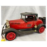 15-Inch Die-Cast Metal Fire Chief Car with Red and Black Detailing
