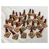 27 Vintage Metal Price Tags