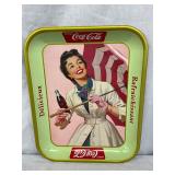 1957 Coca-Cola Tin Serving Tray, 10 1/2in by 13in