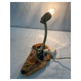Early Cowboy-Themed wall Lamp with Revolver and Holster