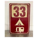 Campground Campsite Sign 
