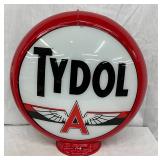 13-Inch Tydol Pump Globe with Red Metal Frame