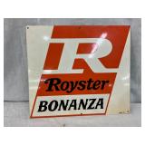 Royster Bonanza Metal Advertising Sign, 12 x 10 1/2 Inches