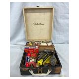 Vintage Electronic Vacuum Tubes in Tele-Tone Case, 10 x 12 Inches