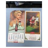 Vintage Coca-Cola Calendars from 1968 and 1973