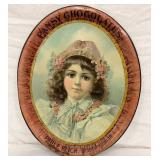 Early 1920 Pansy Chocolates Tray No. 20, 13 1/2 x 17