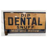 Framed 1960 Dip Dental Snuff Paper Advertisement with Original Dental Snuff Can