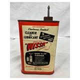 Vintage Wissh 1 Quart Cleaner and Lubricant Can with Applicator Spout