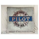 Metal Pilot Freight Carriers Sign, Winston-Salem, NC, 49×47