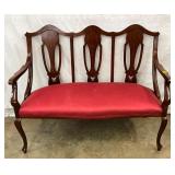 Mahogany Inlaid Seatee 