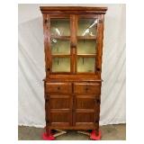 1800s Pine Step-Back Cupboard