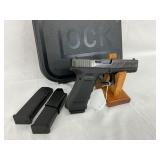 Glock 17 Gen 4 9mm Handgun with Engraved Slide, 17-Round Capacity, and 3 Magazines
