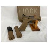 Glock 19X Gen 5 9mm Semi-Automatic Pistol with Three Magazines and Case