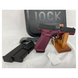 Glock 17 G5 9mm Black Cherry with Three Magazines and Case