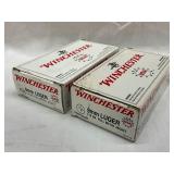 Two Boxes of Winchester 9mm Luger Ammunition, 100 Rounds Total