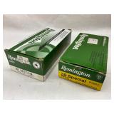 Two Boxes of Remington .38 Special Ammunition, 100 Rounds