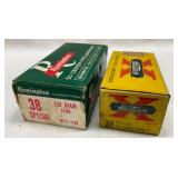 Two Boxes of 38 Special Ammunition: Remington (50 Rounds) and Western (50 Rounds)