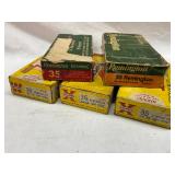 Three Boxes of Western Super-X and Two Boxes of Remington 35 Remington Cartridges