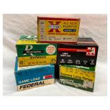 5 Boxes of 12 and 16 Gauge Shotgun Shells by Remington, Winchester, Federal, and Western