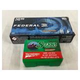 Federal .243 Winchester Ammunition (80 Grain) and Sierra Varminter 6mm Bullets