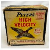Peters High Velocity 20 Gauge Shotgun Shells, Complete Box
