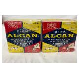 Two Boxes of Alcan 12-Gauge Shotgun Shells, 25 Rounds Each