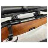  Bolt action system marked ‘System SBS 96.’ Barrel with a fluted design and integrated iron sights. 