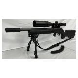 CZ Model 457 22LR Bolt-Action Rifle with Vortex Crossfire Scope, Synthetic Stock, Tripod, and Thread
