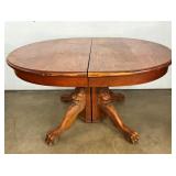 OAK CLAW FOOT TABLE