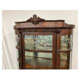 LEADED GLASS AND ORIG. FINISH