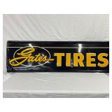 EMB. GATES TIRES SIGN