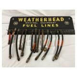WEATHERHEAD FUEL LINE RACK W/ PRODUCT