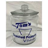 TOMS STORE JAR W/ GLASS LID