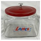 SMALL LANCE STORE JAR W/ LID