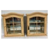 PAIR WALL DISPLAY CASES