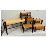 NICE HANDCANED STOOLS