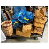 LARGE COLLECTION HANDWOVEN BASKETS