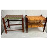 EARLY HANDWOVEN STOOLS