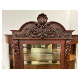 ORNATE OAK CARVED TOP