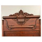 W/ CARVINGS AND LOG ROLL